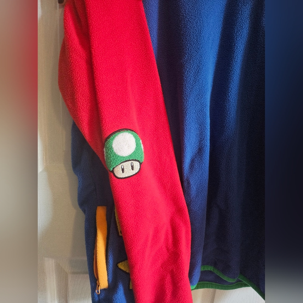 Super Mario Patchwork Quarter-Button Jacket - image 4